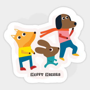 Happy Hikers Sticker